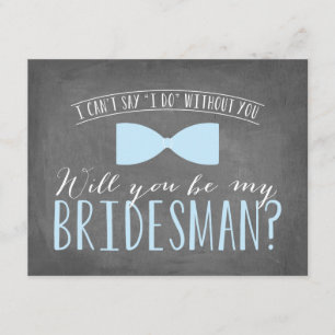 Invitation Serez-vous mon BRIDESMAN ?