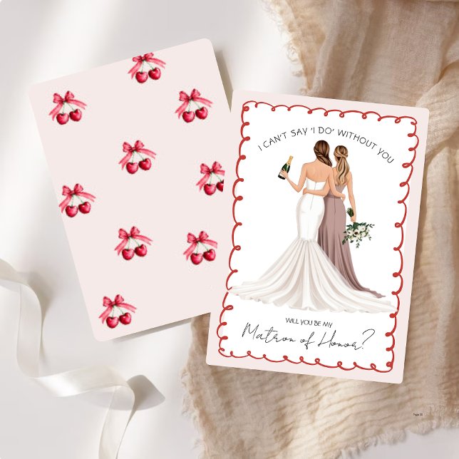 Invitation Serez-vous mon chef d'honneur ? Filles en lueurs (Créateur téléchargé)