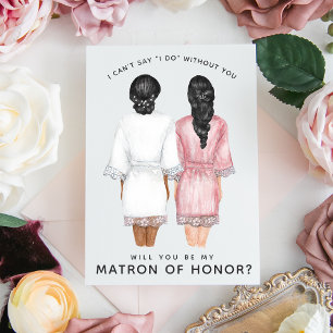 Invitation Serez-vous mon chef d'honneur ? Girls in Robes Inv