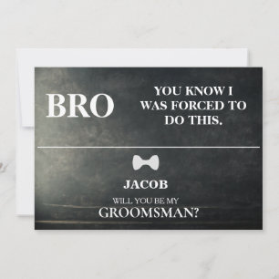 Invitation Serez-Vous Mon Groomsman ?