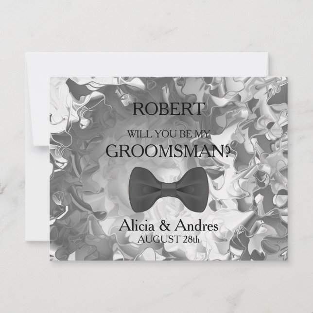 Invitation Serez-vous mon Groomsman ? (Devant)