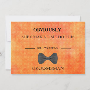 Invitation Serez-Vous Mon Groomsman ?