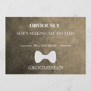 Invitation Serez-Vous Mon Groomsman ?