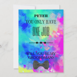 Invitation Serez-Vous Mon Groomsman ?