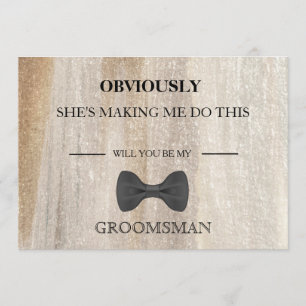 Invitation Serez-Vous Mon Groomsman ?