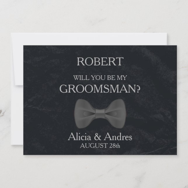 Invitation Serez-vous mon Groomsman ? (Devant)