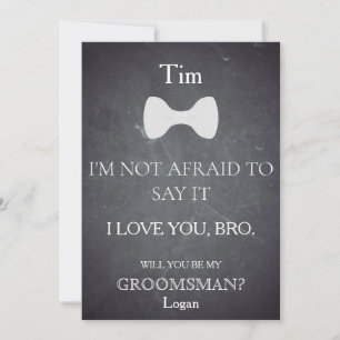 Invitation Serez-Vous Mon Groomsman ?