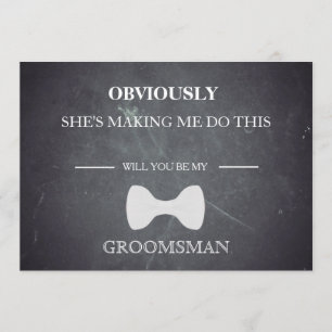 Invitation Serez-Vous Mon Groomsman ?