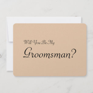 Invitation Serez-vous mon Groomsman avec l'image de l'homme