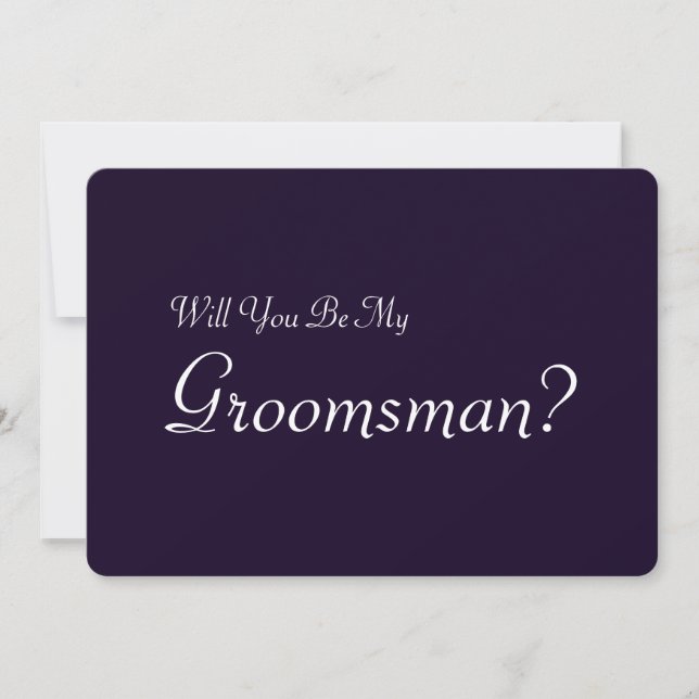 Invitation Serez-vous mon Groomsman avec l'image de l'homme (Devant)