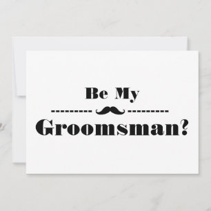 Invitation Serez-vous mon Groomsman avec l'image de l'homme