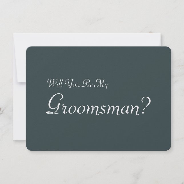 Invitation Serez-vous mon Groomsman avec l'image de l'homme (Devant)