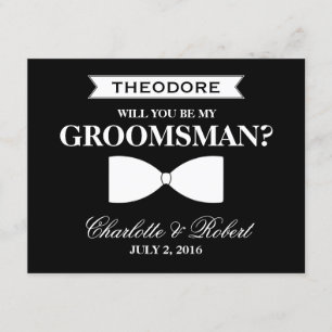 Invitation Serez-vous mon Groomsman ? Groomsman