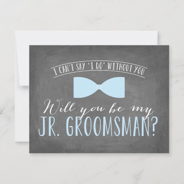 Invitation Serez-vous mon Junior Groomsman ? | Groomsmen (Devant)