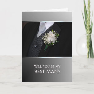 Invitation Serez-vous mon meilleur homme ?
