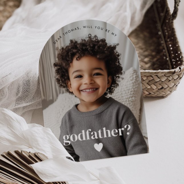 Invitation Serez-Vous Mon Parrain Photo Proposition (Créateur téléchargé)