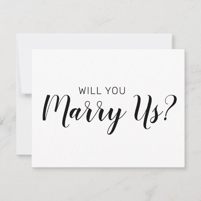 Invitation Serez-Vous Notre Célébrant | Mariage Nous Unir (Devant)