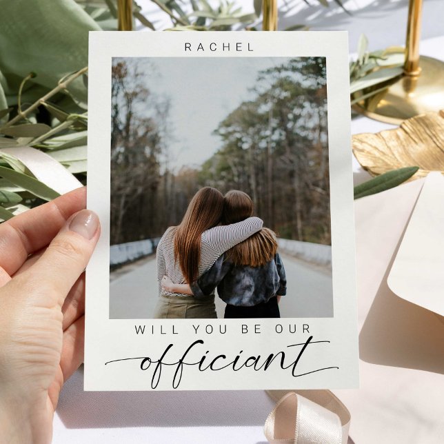 Invitation Serez-vous notre minimal officiel photo moderne (Créateur téléchargé)