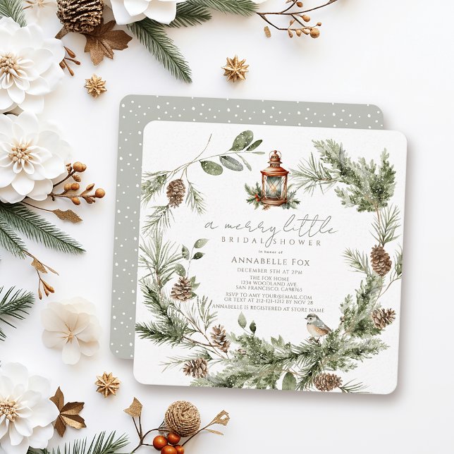 Invitation Serre verte Merry Petite Fête des mariées (Créateur téléchargé)