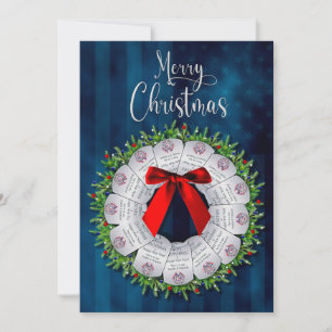 Invitation Serrure militaire de Noël à deux côtés