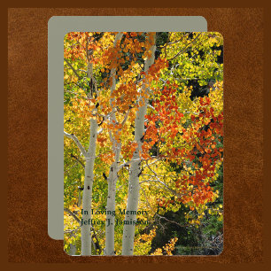 Invitation Service commémoratif Célébration de la vie Aspen A