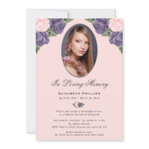 Service commémoratif de photos florales roses