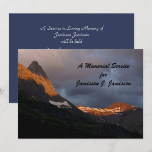 Invitation Service commémoratif Parc national Glacier Sunrise