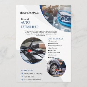 Invitation Service de nettoyage de détail automatique Circula