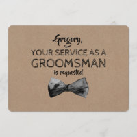 Service en tant que Groomsman demandé - Propositio