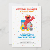Sesame Street Elmo Chugga Chugga Deux Anniversaire