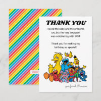 Sesame Street Pals 1er anniversaire - Merci