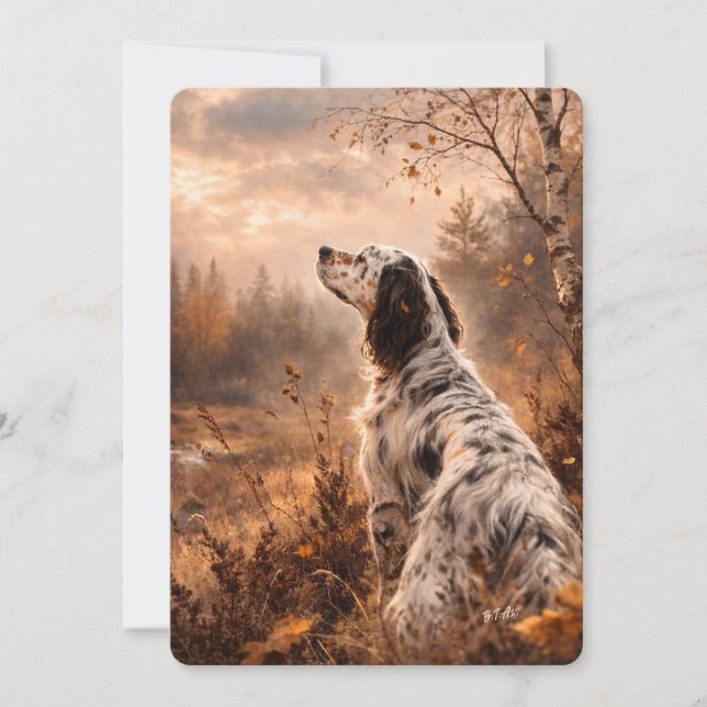 Invitation Setter anglais (Devant)