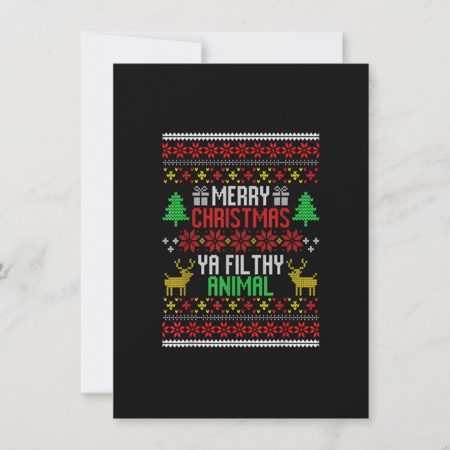 Invitation Seul Amusant À La Maison Films Joyeux Noël Tu Peux (Devant)
