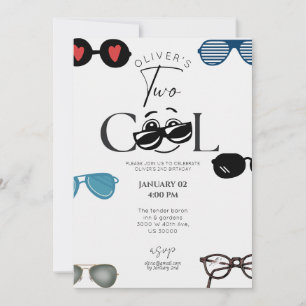 Invitation Sexe neutre drôle deuxième anniversaire