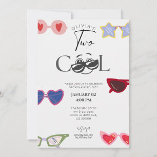 Invitation Sexe neutre drôle deuxième anniversaire