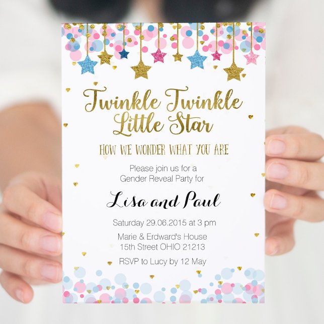 Invitation Sexe Révéler Twinkle Twinkle Little Star (Créateur téléchargé)