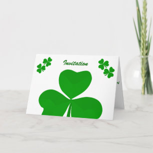 Invitation Shamrock irlandais
