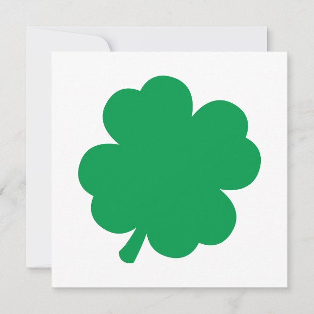 Invitation Shamrock vert (Devant)