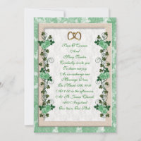 Shamrocks et roses irlandais