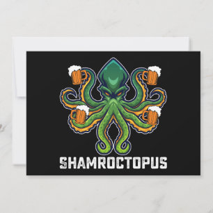 Invitation Shamroctopus Octopus Lover St Patrick's Day