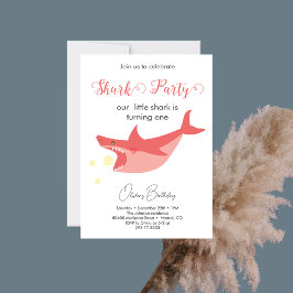 Invitation Shark Summer Party Baby Bash fête d'anniversaire