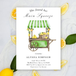 Invitation She Found Her Main Squeeze Lemon Bridal Shower
