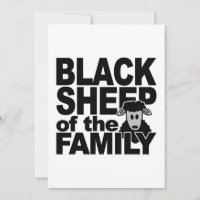 Invitation SHEEP NOIR, personnaliser