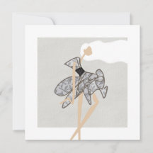 Sheer Motion Muse Glam Fashion Art Card