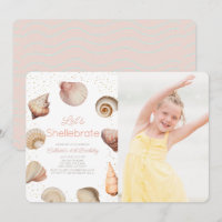 Shellebrate Seashell photo réaliste d'anniversaire