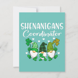 Invitation Shenanigans Coordonnateur Jour de la Saint Patrick