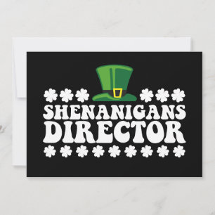 Invitation Shenanigans Directeur Super St Patrick's Day Irlan