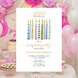Invitation SHHH ! Ne le souffle pas ! Anniversaire