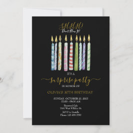 Invitation SHHH ! Ne le souffle pas ! Anniversaire