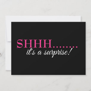 Invitation Shhh Surprise Seventieth 70e fête d'anniversaire